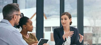 Cropped shot of a group of colleagues having a meeting in an office
